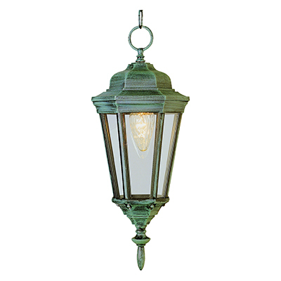 Trans Globe Lighting 4097 BC 1 Light Hanging Lantern in Black Copper